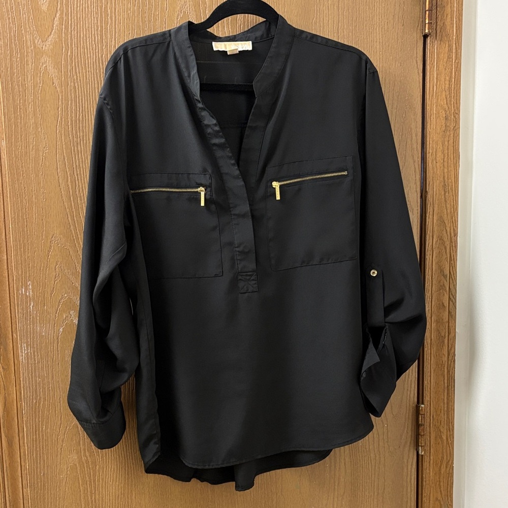 Michael Kors Black Dress Shirt